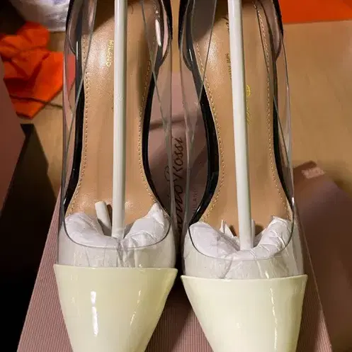 Gianvitto Rossi 지안비토로씨 plexi100 투톤 하이힐