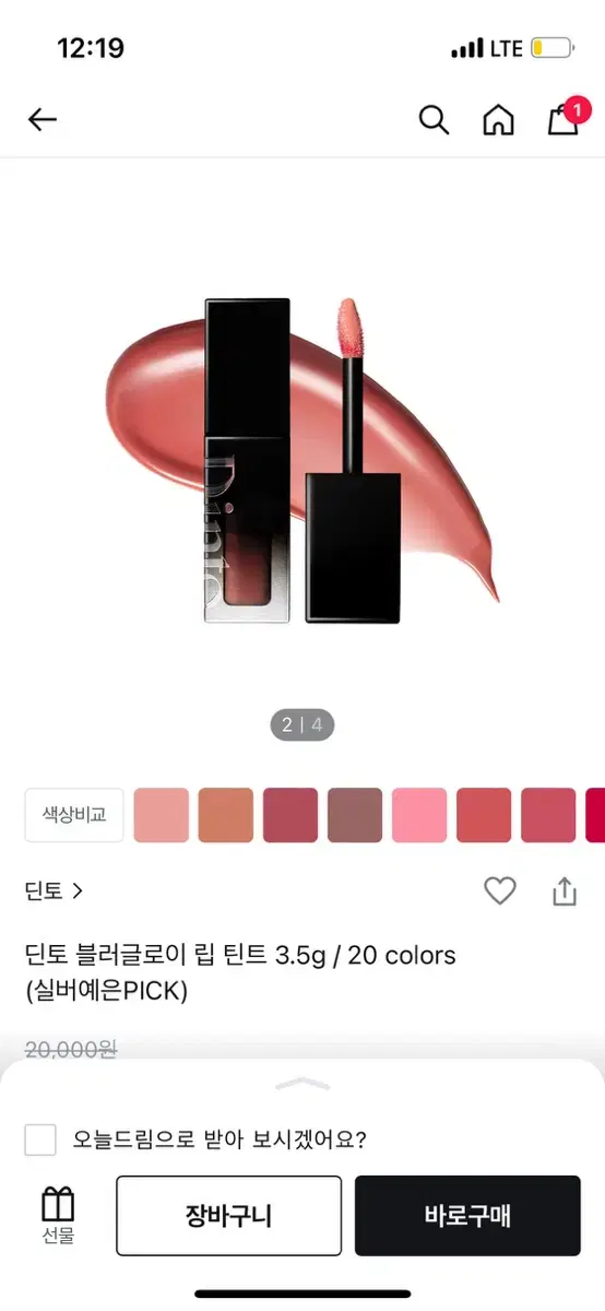 딘토 블러 글로이 립 틴트 205 유스티티아