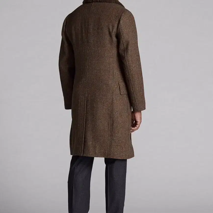 더블알엘 코트 RRL Shearling-Collar Tweed Coat