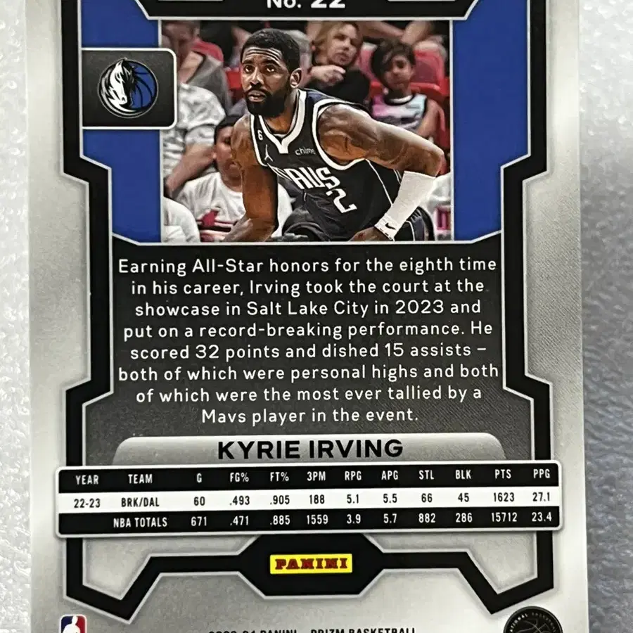 NBA 23-24 파니니 Prizm Red ' 카이리 어빙 '