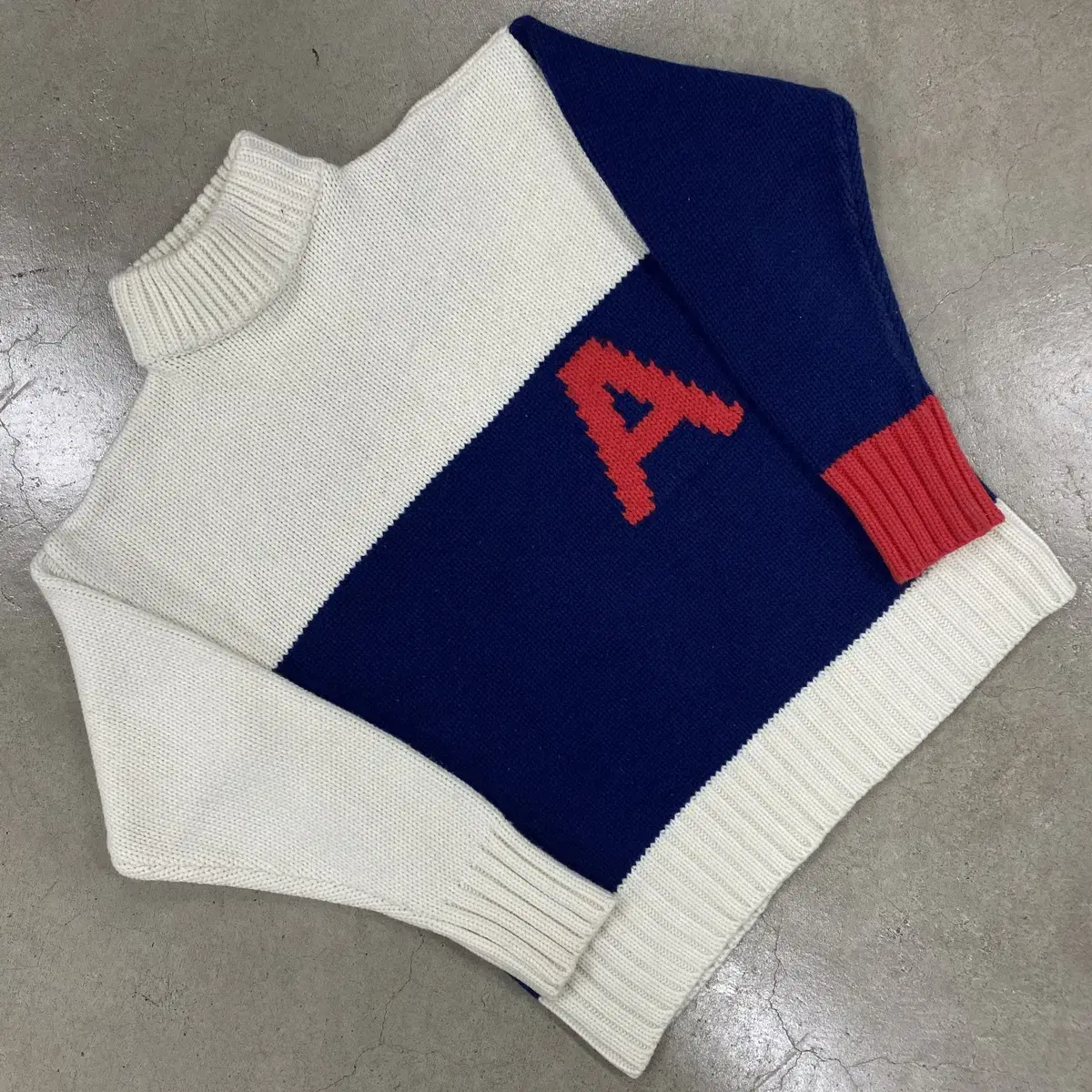 Athleisure Big A Logo Polar Fleece Knit