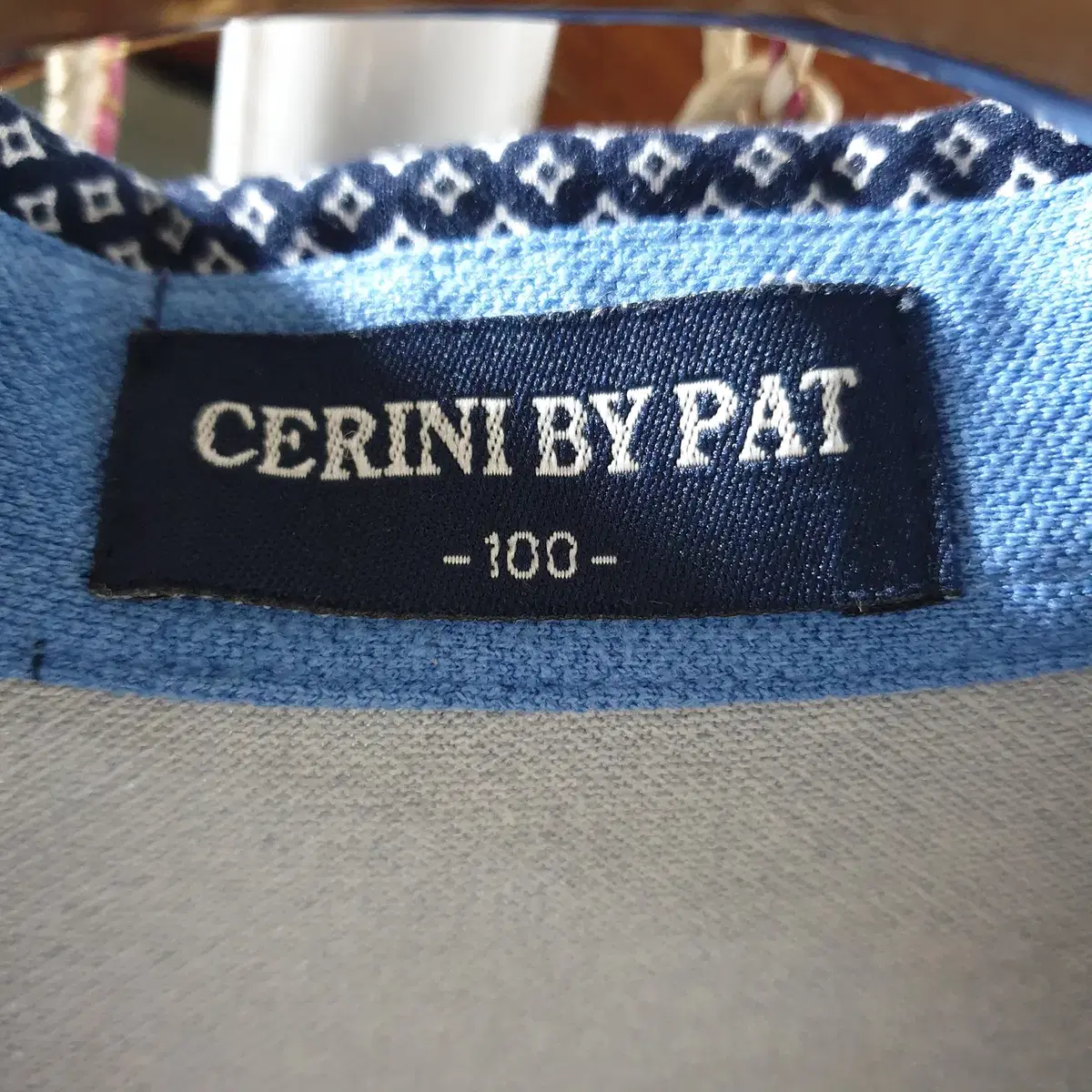 PAT CERINI 남성골프웨어 카라티 배색 100 그레이