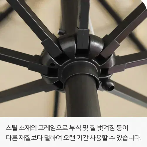 (새상품) 간편한 설치 초대형 반자동 파라솔 2.7M 캠핑 낚시 그늘막