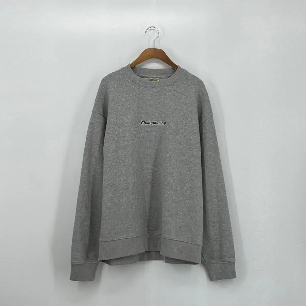 WHO.A.U 후아유 맨투맨 티셔츠 (XL size / GRAY)