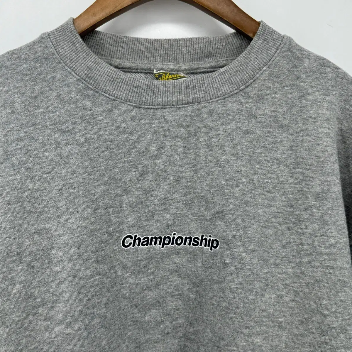 WHO.A.U 후아유 맨투맨 티셔츠 (XL size / GRAY)