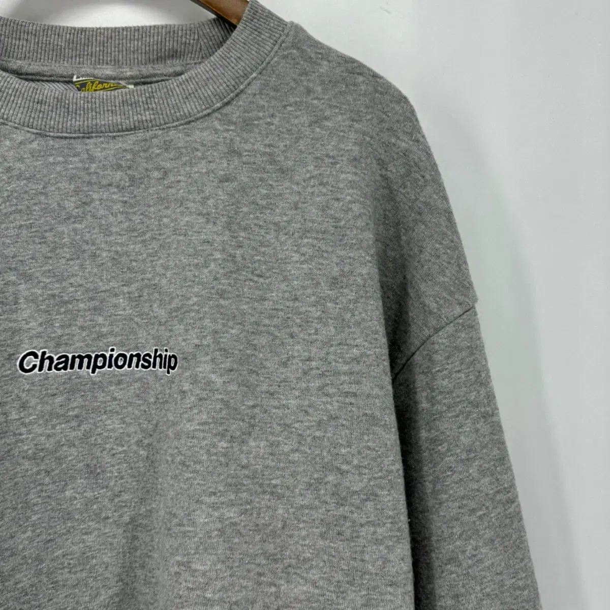 WHO.A.U 후아유 맨투맨 티셔츠 (XL size / GRAY)