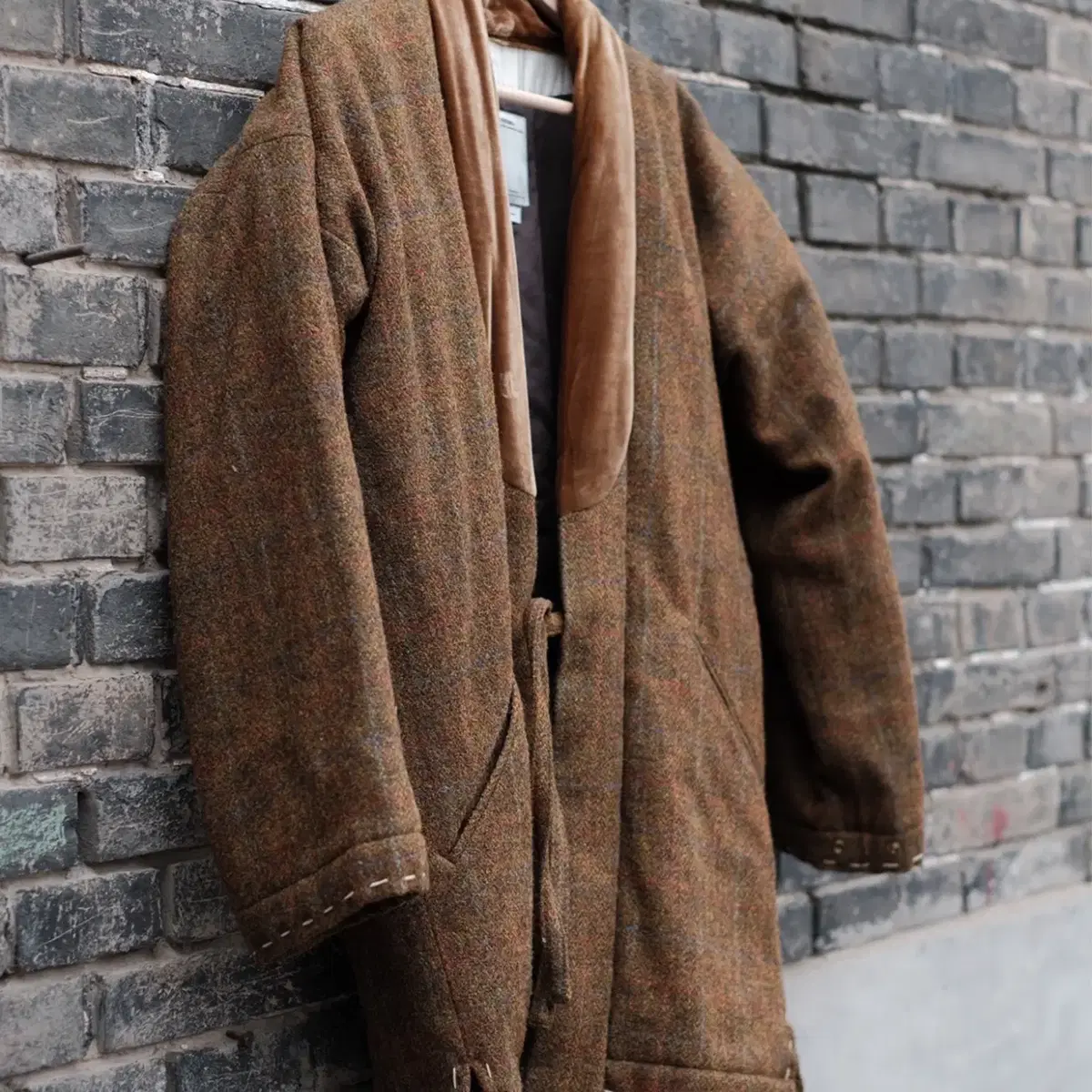 [2]비즈빔16AW도테라 코트 Harris Tweed(silk)