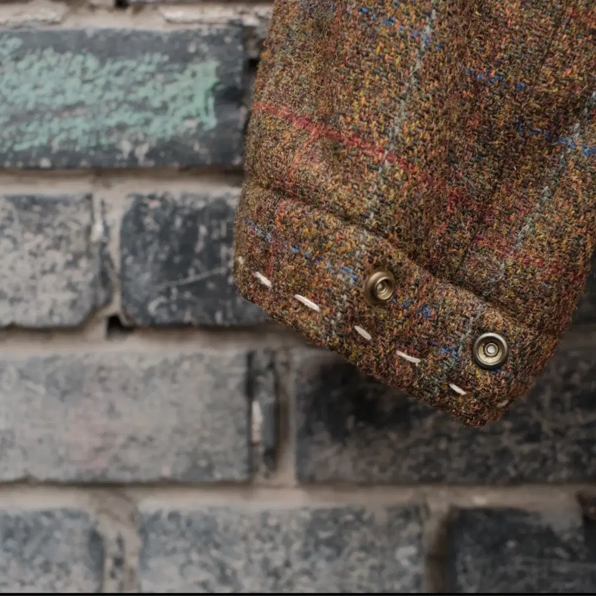 [2]비즈빔16AW도테라 코트 Harris Tweed(silk)