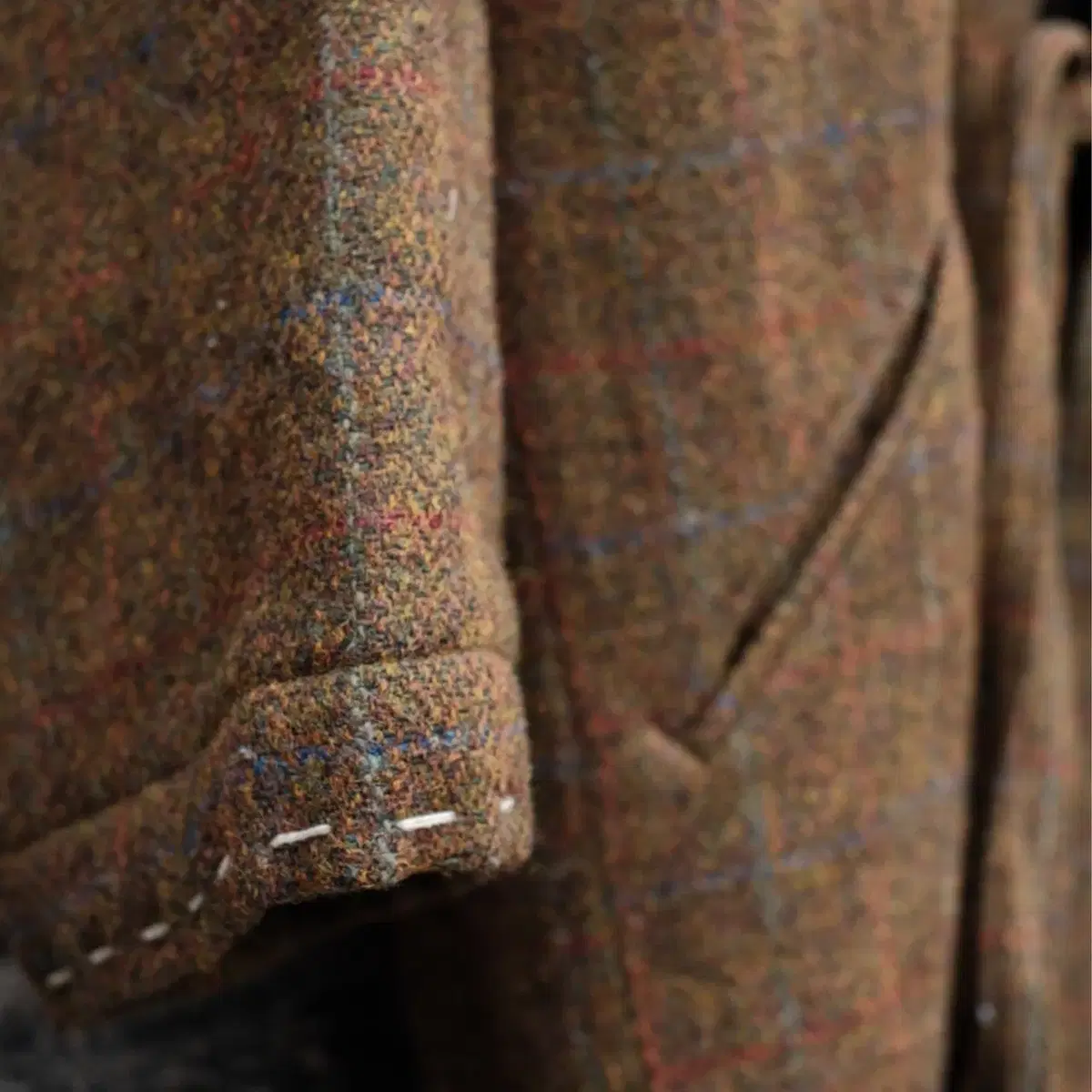 [2]비즈빔16AW도테라 코트 Harris Tweed(silk)