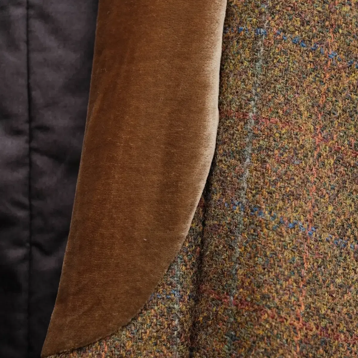 [2]비즈빔16AW도테라 코트 Harris Tweed(silk)