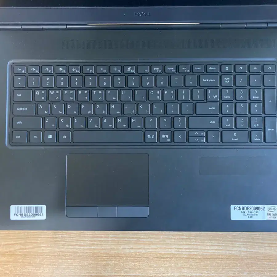 DELL 프리시전 7750 / i5-10400H / RTX5000