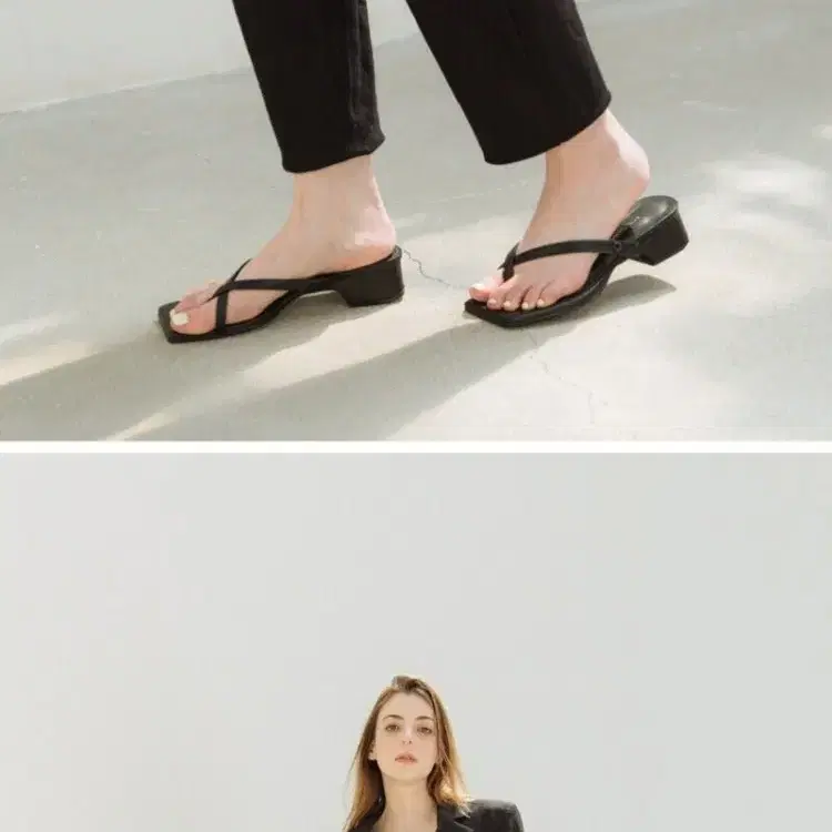 EIFFELCLASSIC summer two-way mule 블랙 235