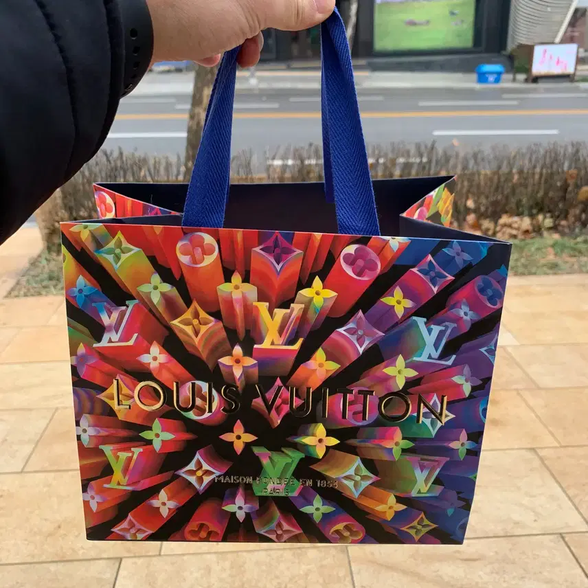 루이비통 (한정판) 버질아블로 블루 쿠반체인 목걸이 사진 5