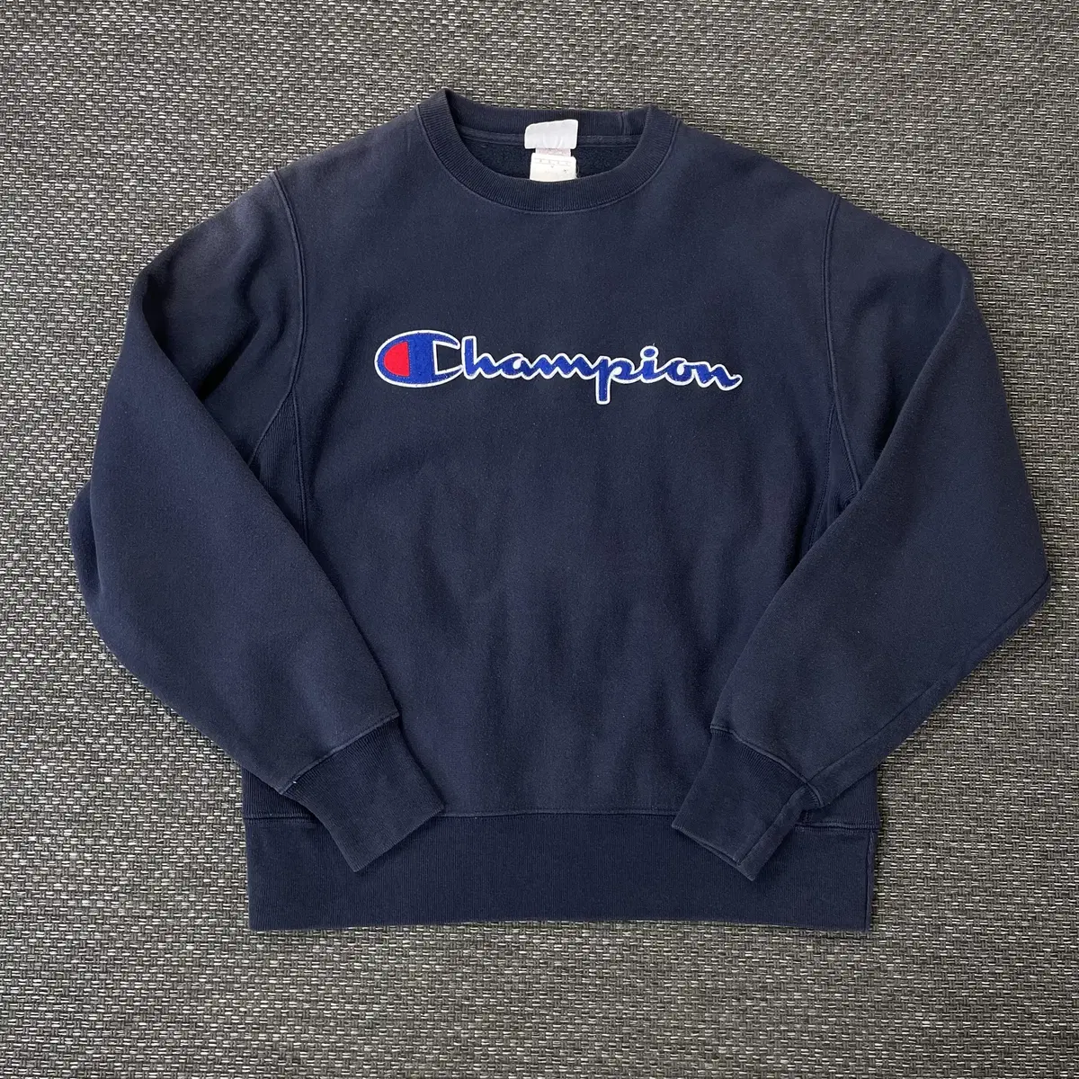 Champion Reverse Weave Navy Logopoint Brushed M