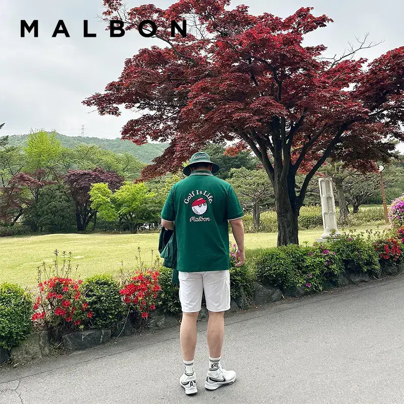 MALBON 말본 골프웨어 남성 폴로 반팔 캐주얼 티셔츠