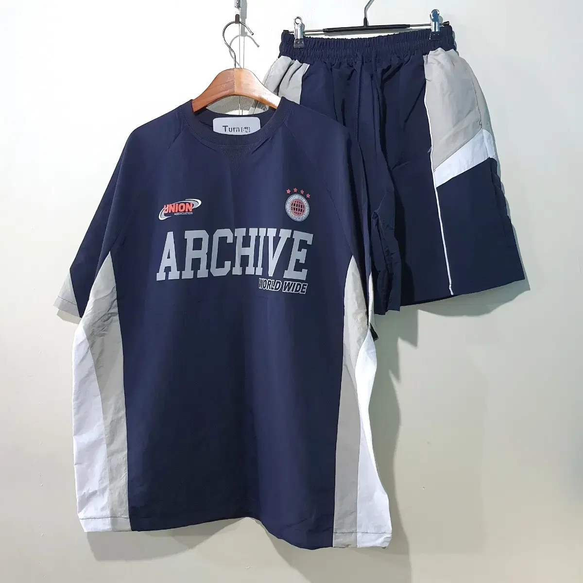 SS신상) Archive Nylon Short Sleeve Set 3color