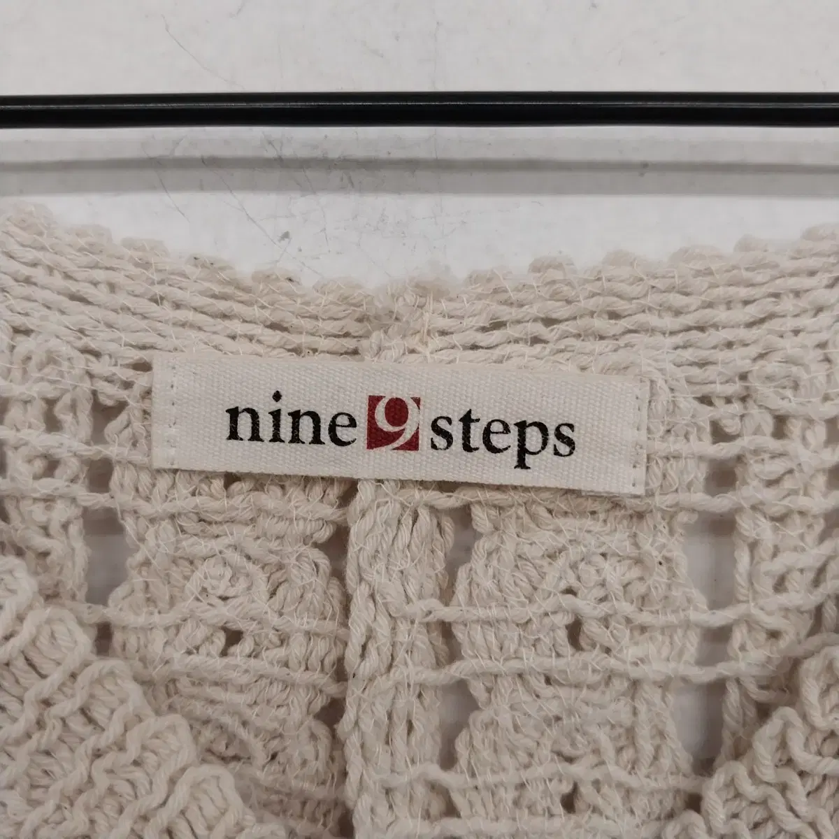 [여성77 size] nine steps 그물 펀칭 니트 조끼 팝니다.