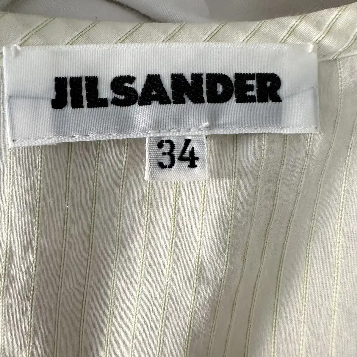 질샌더 jil sander 여성 노 카라 셔츠