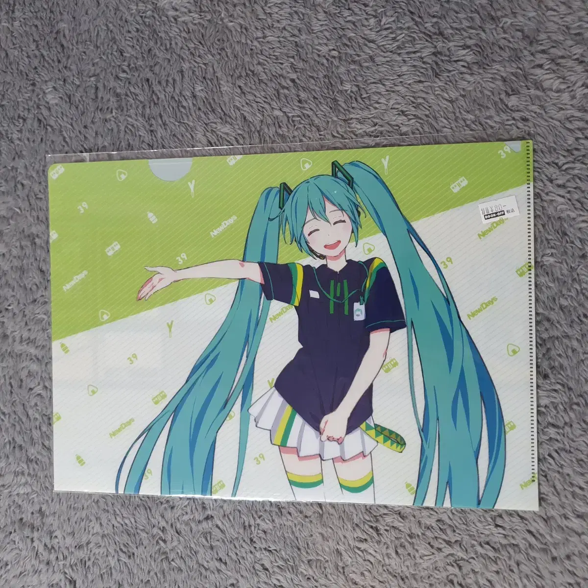 Hatsune Miku Convenience Store Collaboration limited edition a4 L-shaped clear file sealed New Arrivals