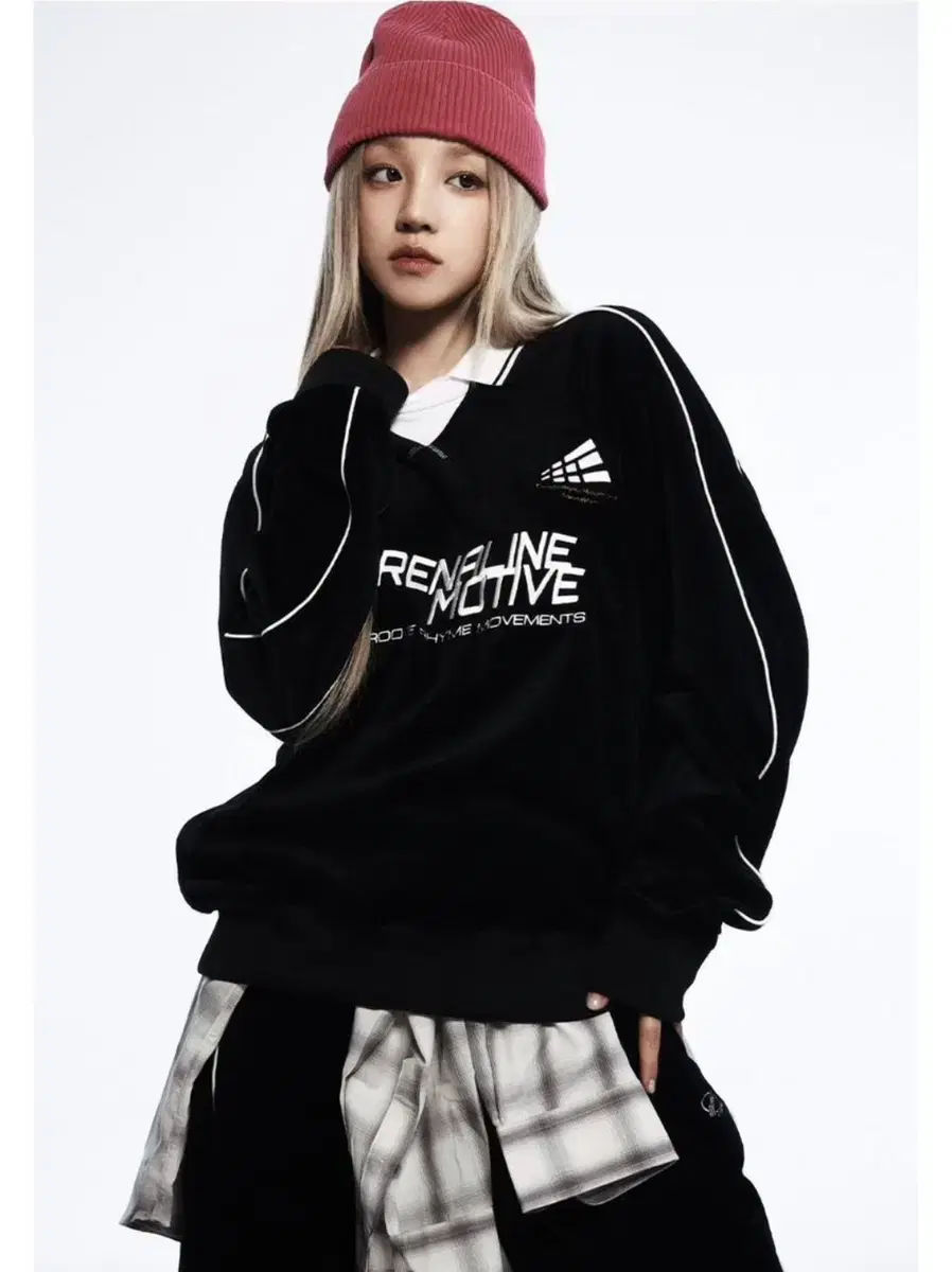 그루브라임 여자아이들 우기 벨벳 셔츠 s