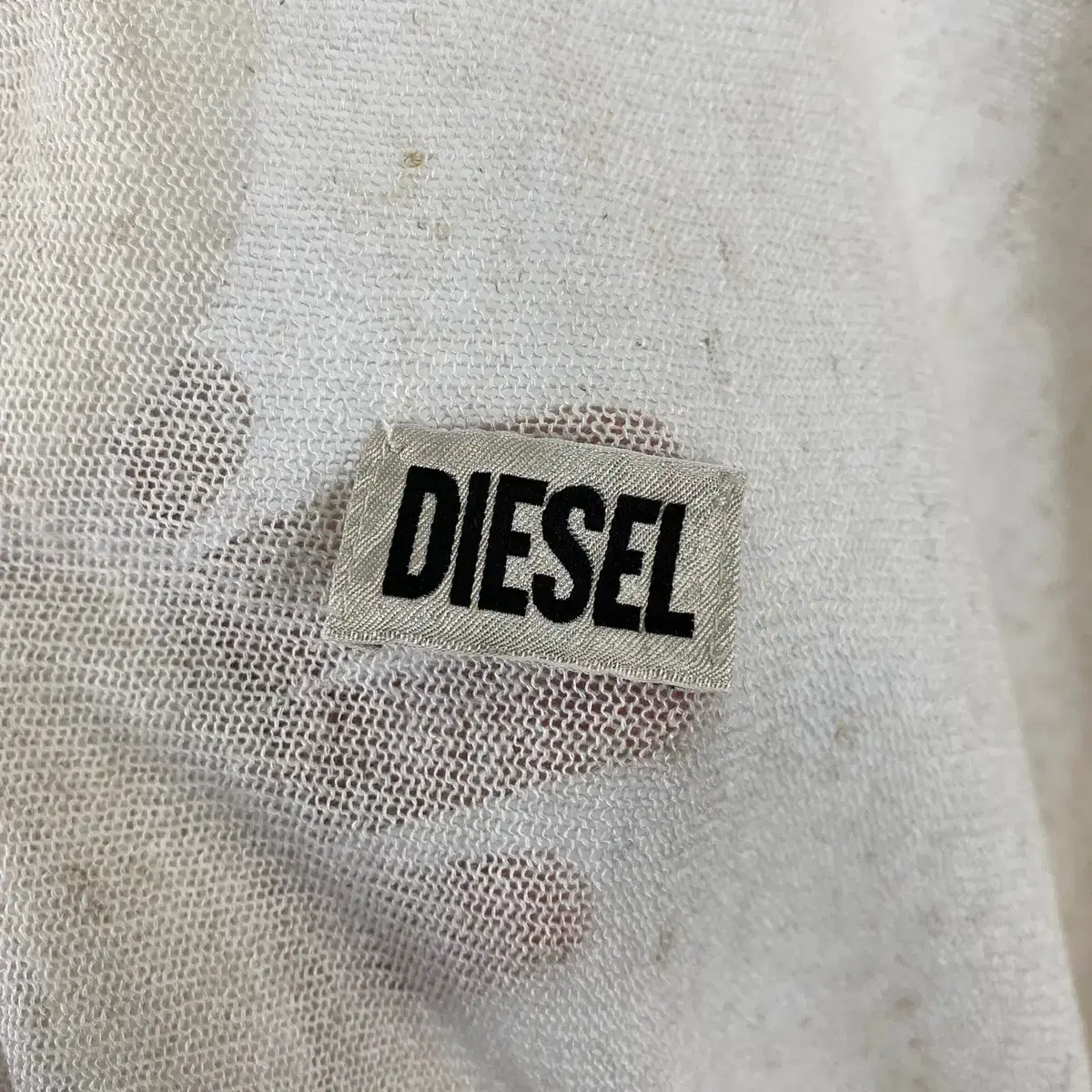 빈티지 DIESEL 리넨 믹스 레이어드 롱 니트 가디건