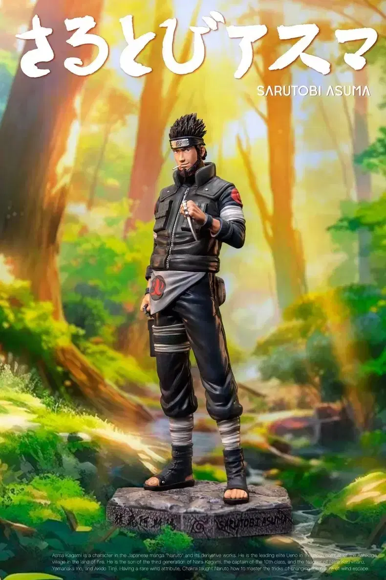 (Spot)C4 Asuma Resin Naruto Resin Naruto Figures