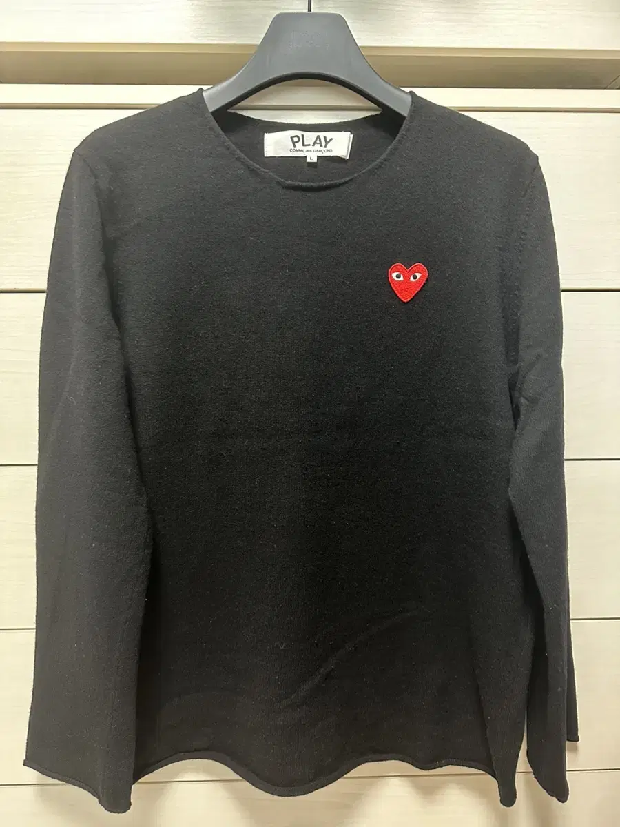 Comme des Garçons Song Red Waffen Wool Knit