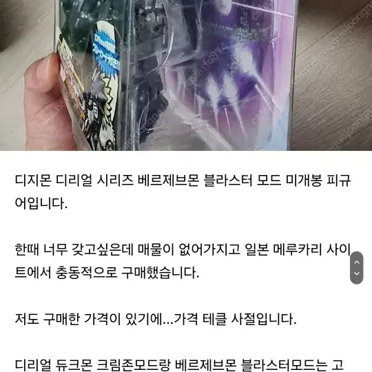 (사기주의) 저는 피규어 물건 판매게시글 번개장터에만 올리고있습니다.