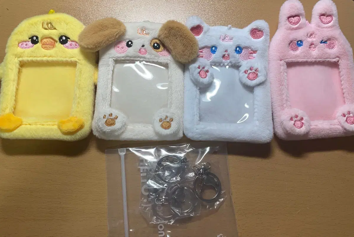 puppy rabbit chick cat animal photocard holder sell wts