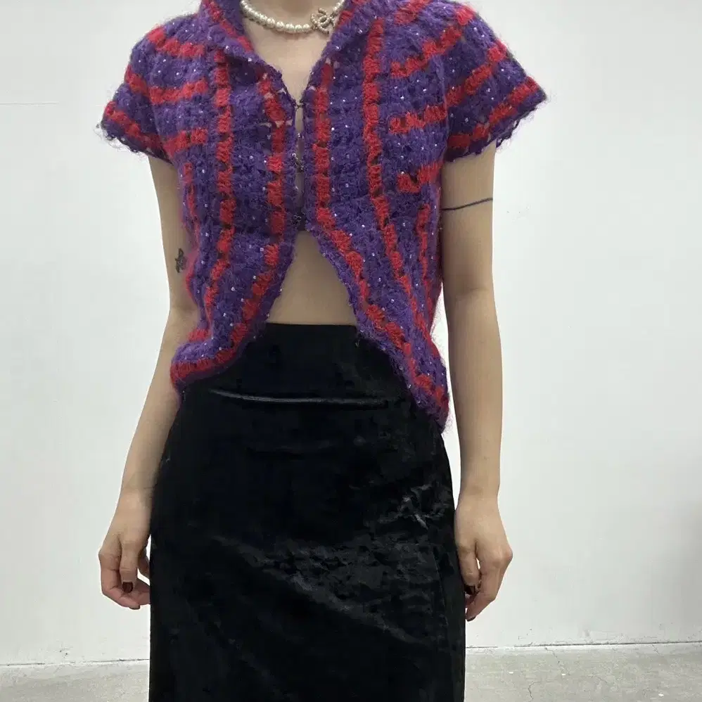 [꼼데가르송] wool knit bolero