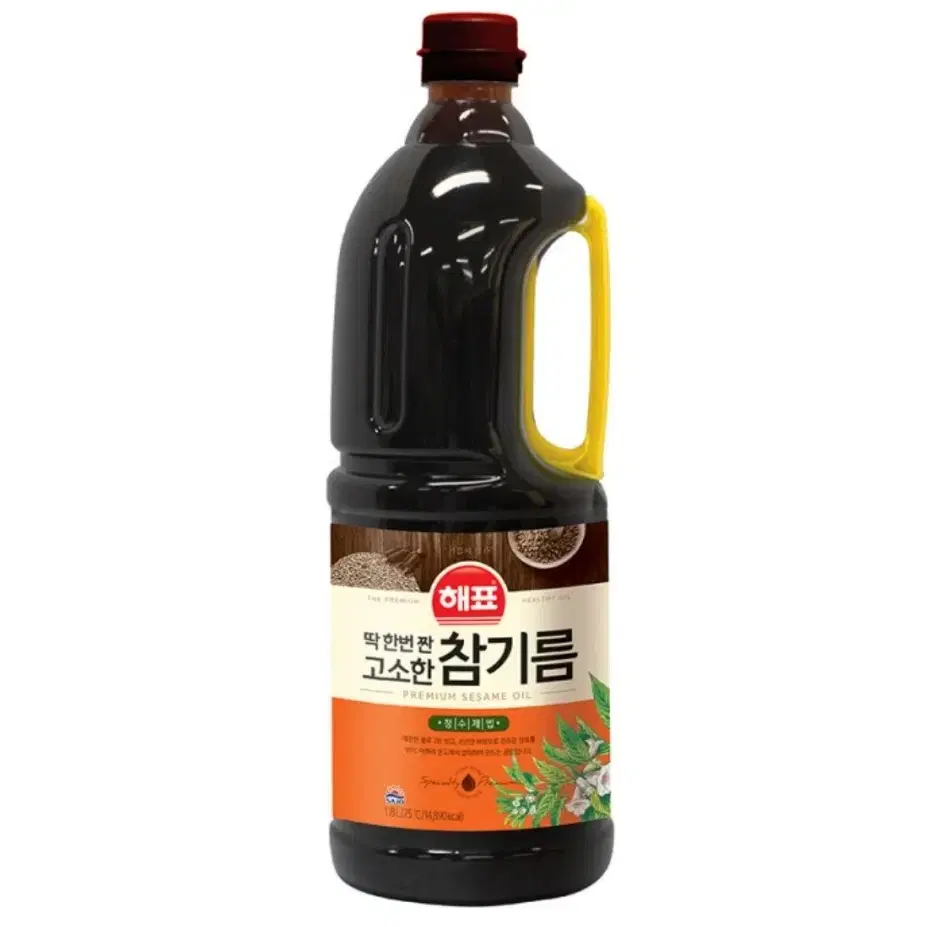 [무료배송] 해표 고소한 참기름 1.8L