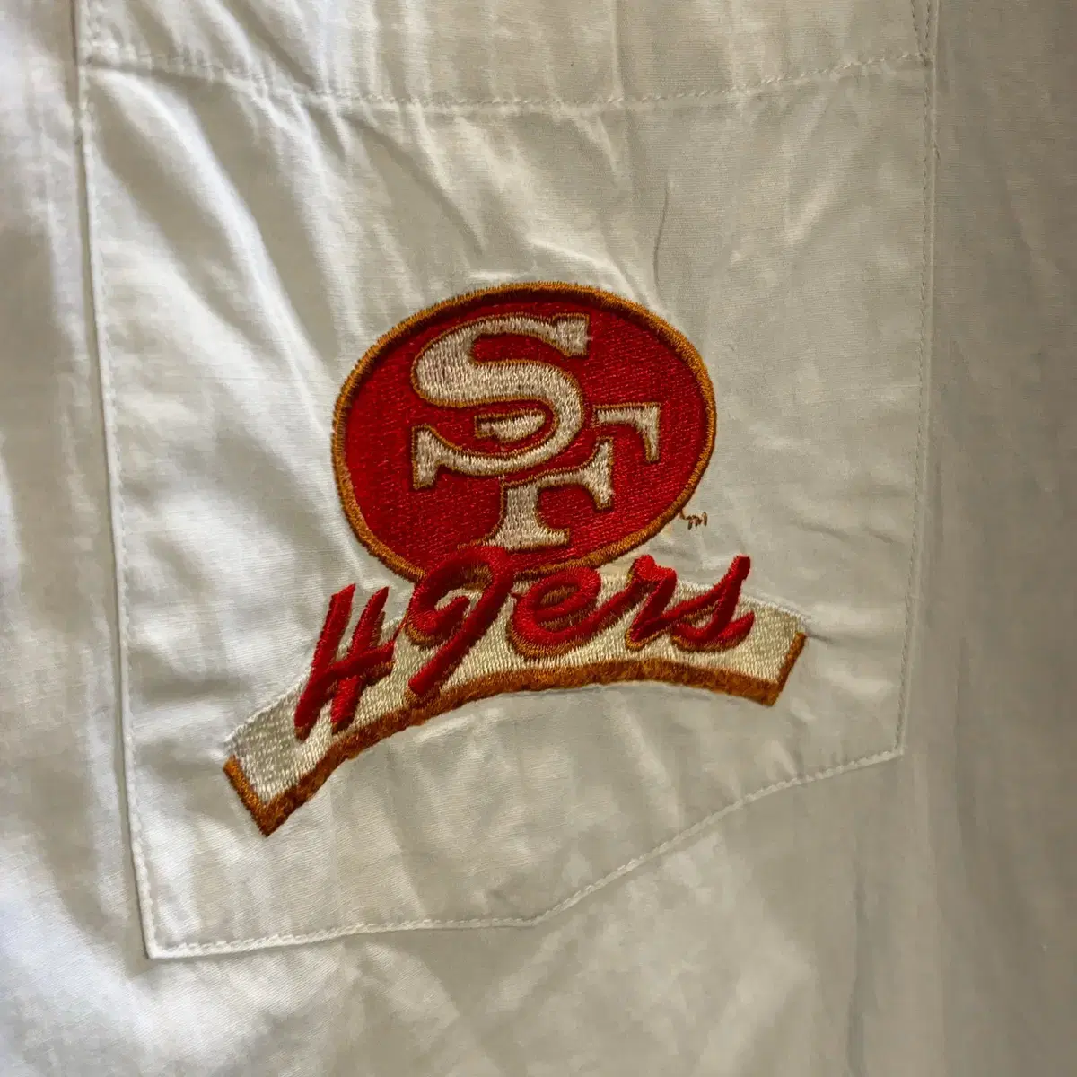 90s 스타터 x NFL 49ers 반팔 셔츠 빅로고 올드스쿨 패치