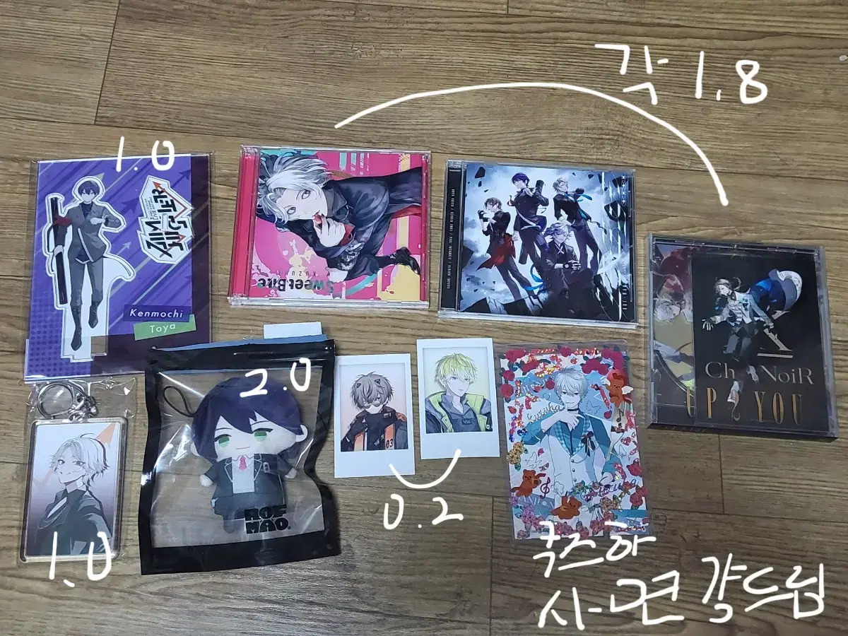 (Bulk 50,000 won) Kurono and Up to U album Kuzuha keyring Kenmochi Nui