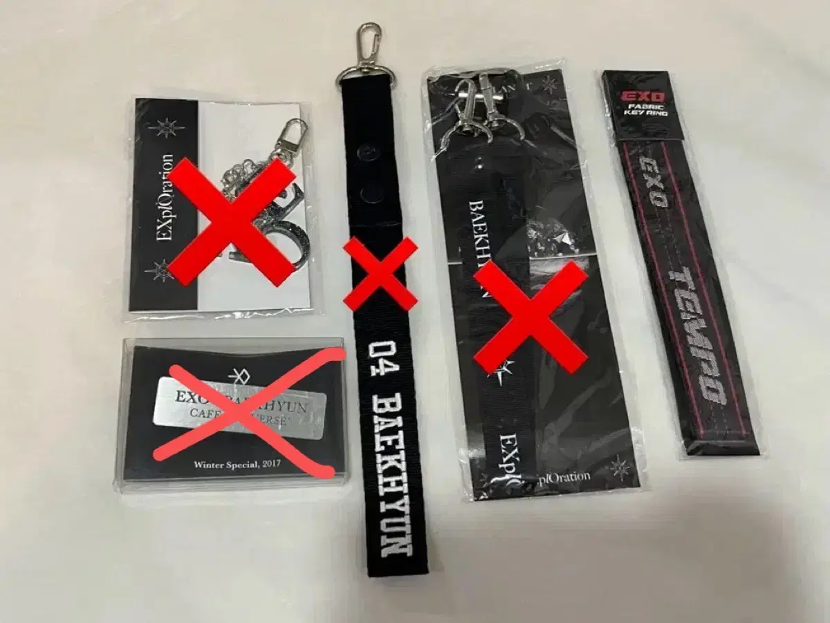 Exo baekhyun Official keyring and straps