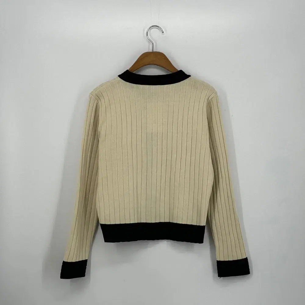 진주 단추 골지 가디건 (F size / BEIGE)