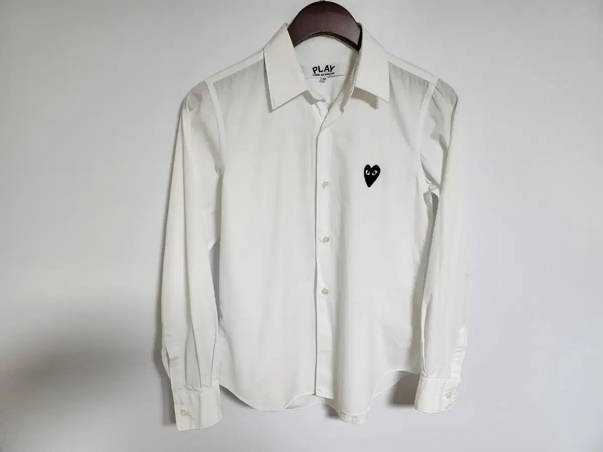 [M] Comme des Garçons White Black Waffen Women's Shirt C7050