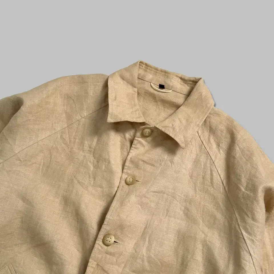 vintage linen blouson jacket