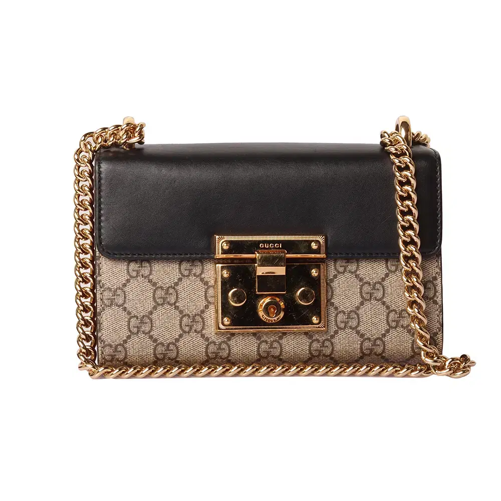 Gucci 409487 GGSupreme Paddlelock Small Shoulder Bag/30793