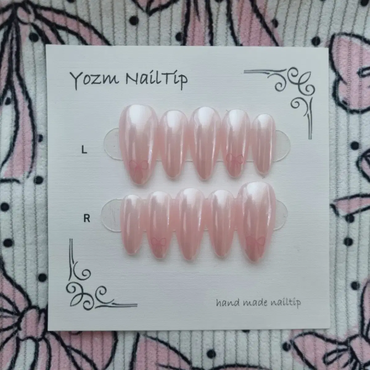 Yozm NailTip 여리여리핑크pearl