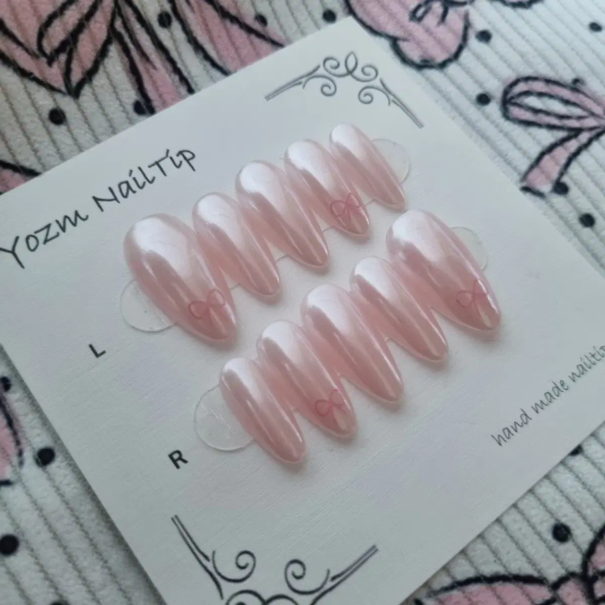 Yozm NailTip 여리여리핑크pearl