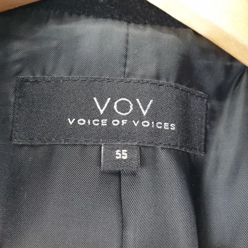 Z4739 VOV 네이비 모직 롱 코트 모100 여82160