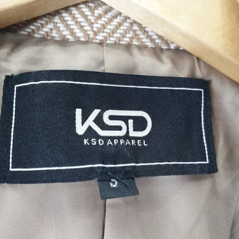 Z4742 KSDAPPAREL 해링본 벨트 싱글 코트 여S