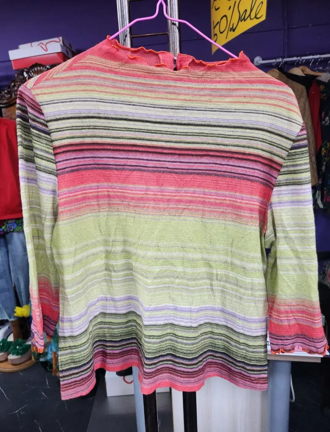 Rainbow Stripe Spanx Tee (sizes 55 through 66)