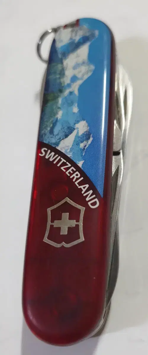 빅토리녹스 정품 SWITZERLAND 투명 레드 다용도툴 맥가이버칼