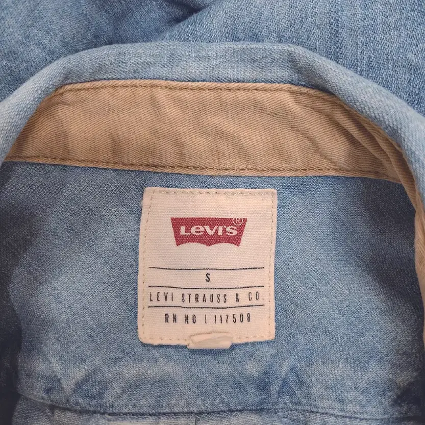 리바이스(LeVI'S) 언발란스 연청 셔츠