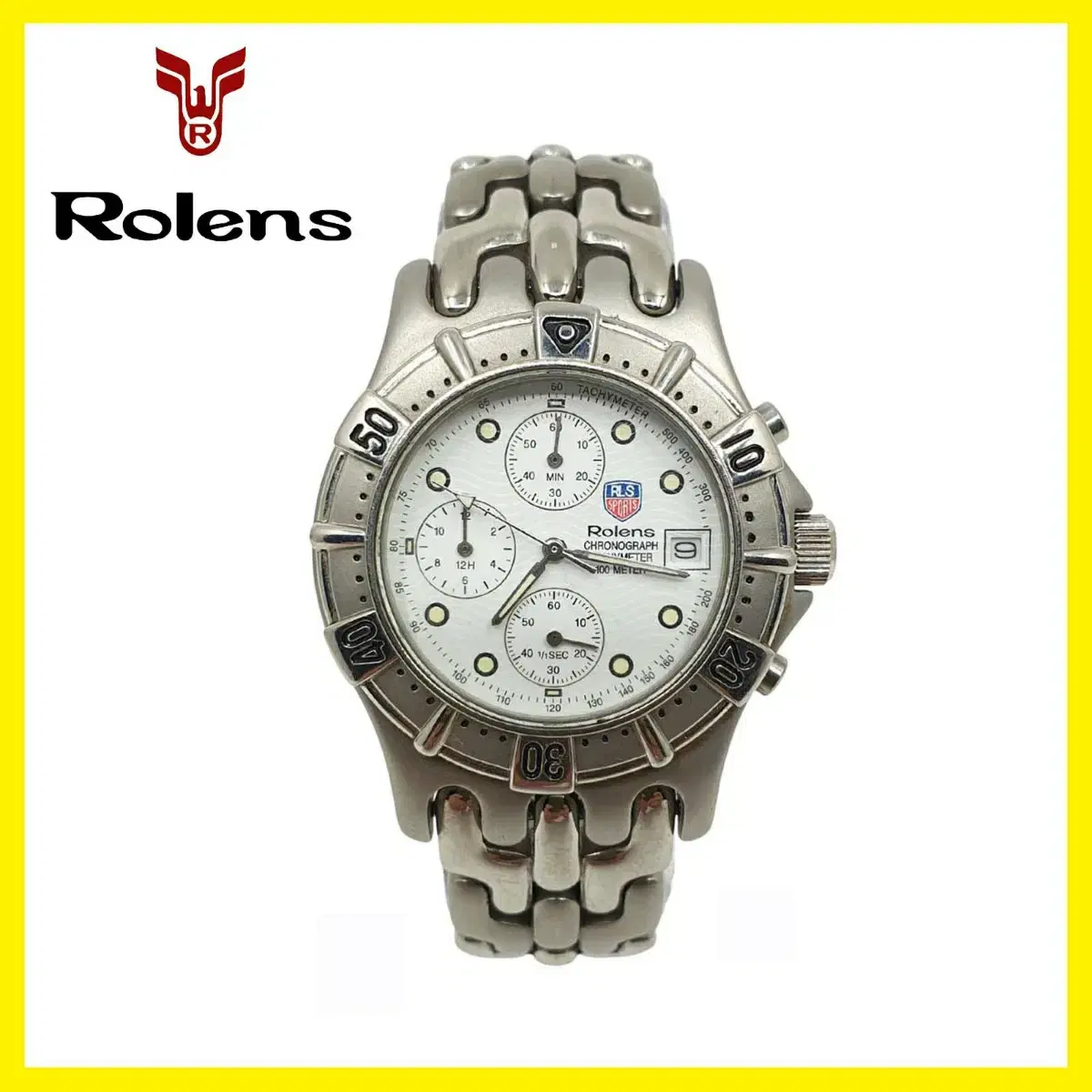 로렌스 Rolens GA-1142 쿼츠 크로노그래프 타키미터 빈티지 시계