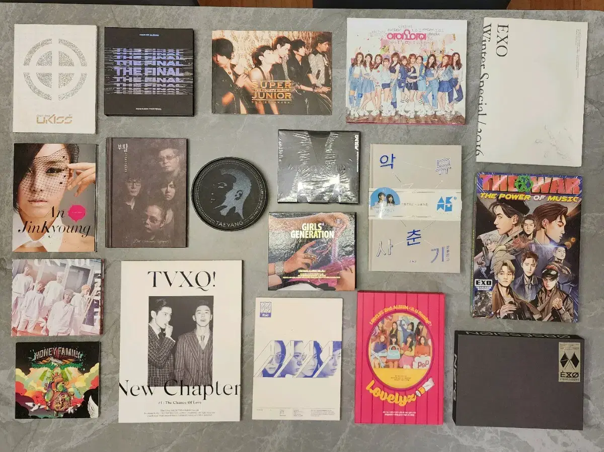 엑소, 소녀시대, 슈주, FX 등 K-pop 아이돌 앨범 CD 포토카드