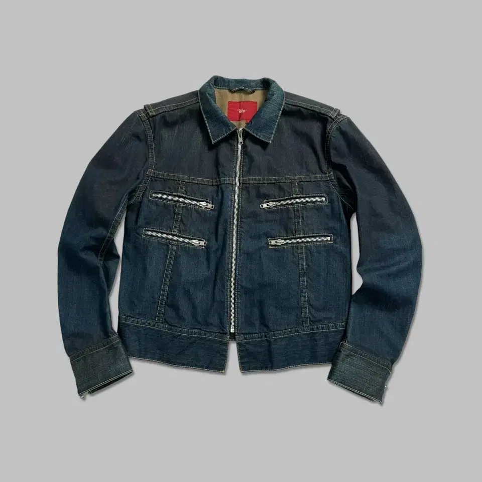 2002 levis red label zipper denim jacket