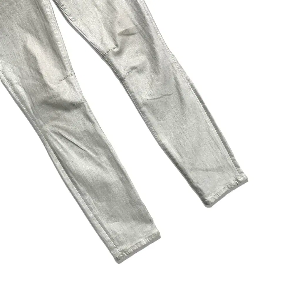 helmut lang metallic ankle slim jeans