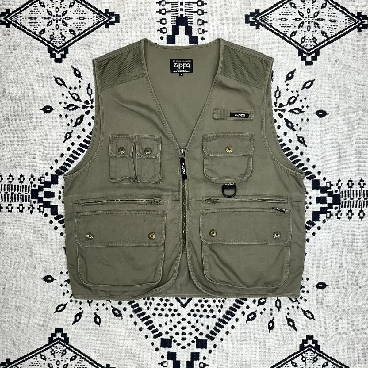 Zippo Logo Multi-Pocket Utility Vest